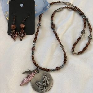 Lia Sophia Necklace & Earrings